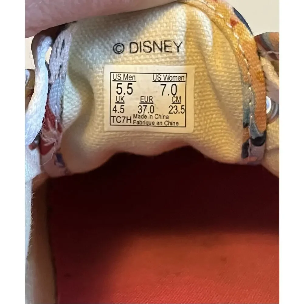 VANS x Disney Authentic Womens Size 7 Shoes Disney Princess Low Top Sneakers